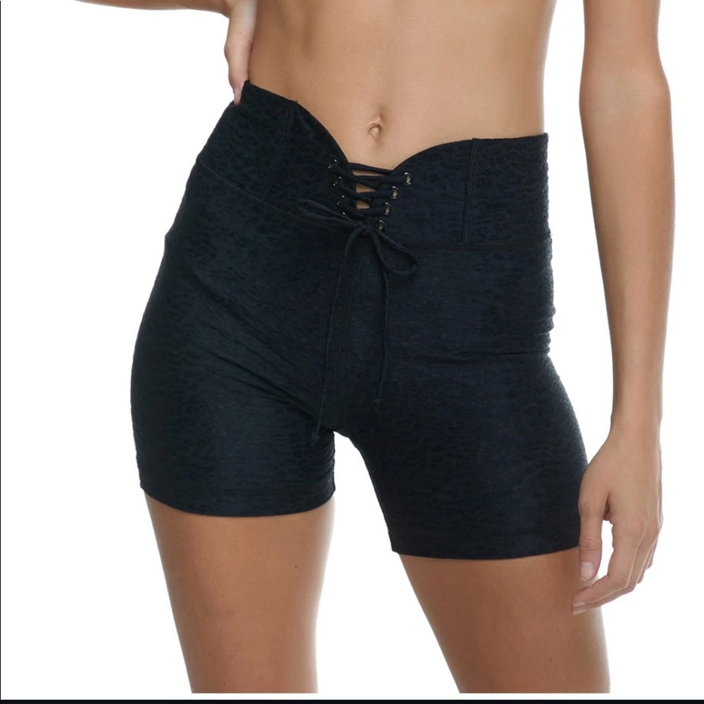 Body Glove Lace-Up Hi-Waist Swim Shorts